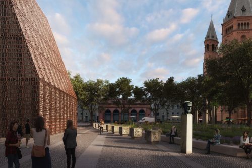 Gutenberg-Museum Platzperspektive, ©DFZ Architekten GmbH